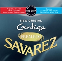 Струны для классической гитары Savarez 510 CRJP New Cristal Cantiga PREMIUM (Франция) смешанное натяжение