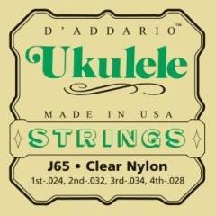 Струны для укулеле D`addario EJ65S (США) сопрано