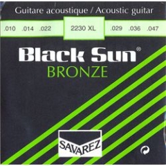 Струны для акустической гитары SAVAREZ 2230 XL Black Sun (Франция)