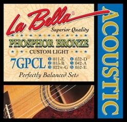 Струны для акустической гитары La Bella 7GPCL (USA)