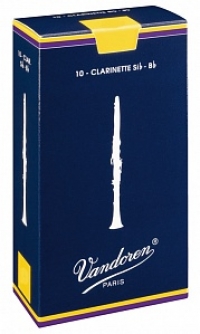Трости для Кларнета Vandoren CR103 Традиционные №3 (10 шт), Bb
