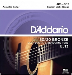 Струны для акустической гитары D'Addario EJ13 (USA) 11-52