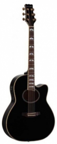 Гитара электро-акустическая Martinez FAW-817 EQ с вырезом (черный)