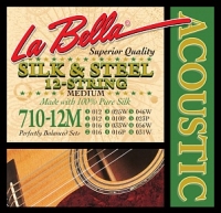 Струны La Bella 710-12M для 12 струнной гитары (USA) 12-56