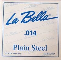 2-я Струна B (Си) стальная для гитары La Bella или D`Addario (USA) 0.014"