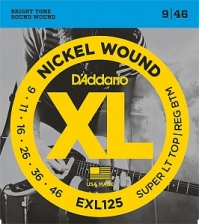 Струны для электрогитары D`Addario EXL125 XL (USA) 9-46