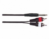 Кабель инструментальный Soundking BB304-3M  (6.35 - 2хRCA)