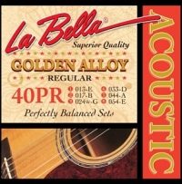 Струны для акустической гитары La Bella 40PR Golden Alloy (USA)