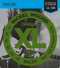 Струны для электрогитары D`Addario EXL117 XL (USA) 11-56