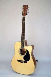 Гитара электро-акустическая Homage LF-4121CEQ (натуральный) с вырезом